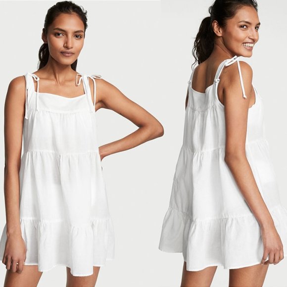 Victoria's Secret Dresses & Skirts - NWT Victoria’s Secret Tiered Babydoll Sun Dress/Cover-up